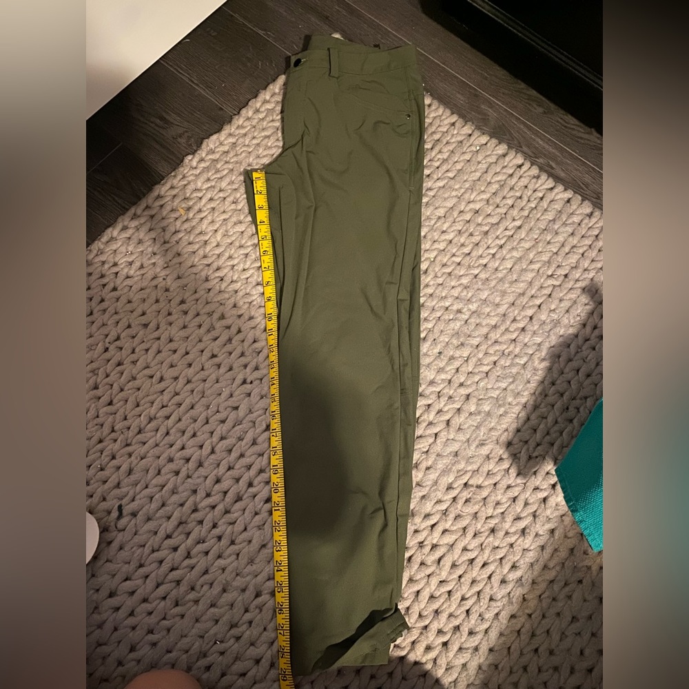 Lululemon ABC 5 Pocket Pants Slim Fit Warpstreme Dark Olive - Pre-2023 Redesign
